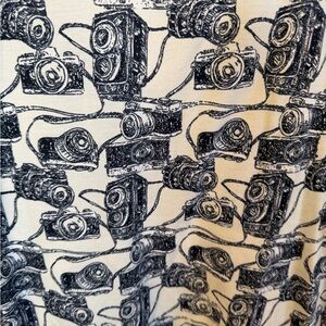1/2 off bundles of 3+ LuLaRoe Vintage Camera Print Top - Black and Cream